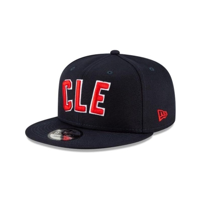 Sapca New Era Cleveland Indians MLB Ligature 9FIFTY Snapback - Albastri